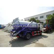 Dongfeng 4x2 camión de succión de aguas residuales, 3m3 camiones usados ​​de aguas residuales